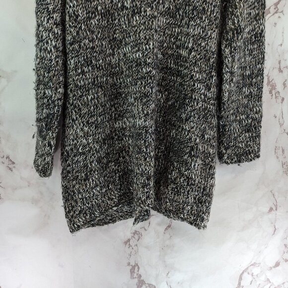 J Jill Cardigan Womens Medium Gray Midi Long Duster Button Sweater Wool Alpaca - Picture 7 of 11